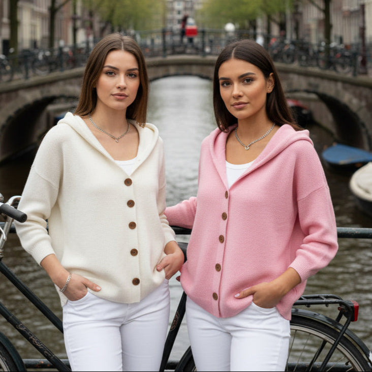 Vogora Fleur Gebreide Hoodie