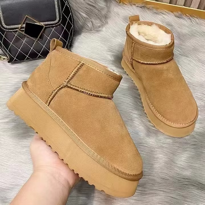 Nordivia Cosy Platform Boots Luxe suèdine