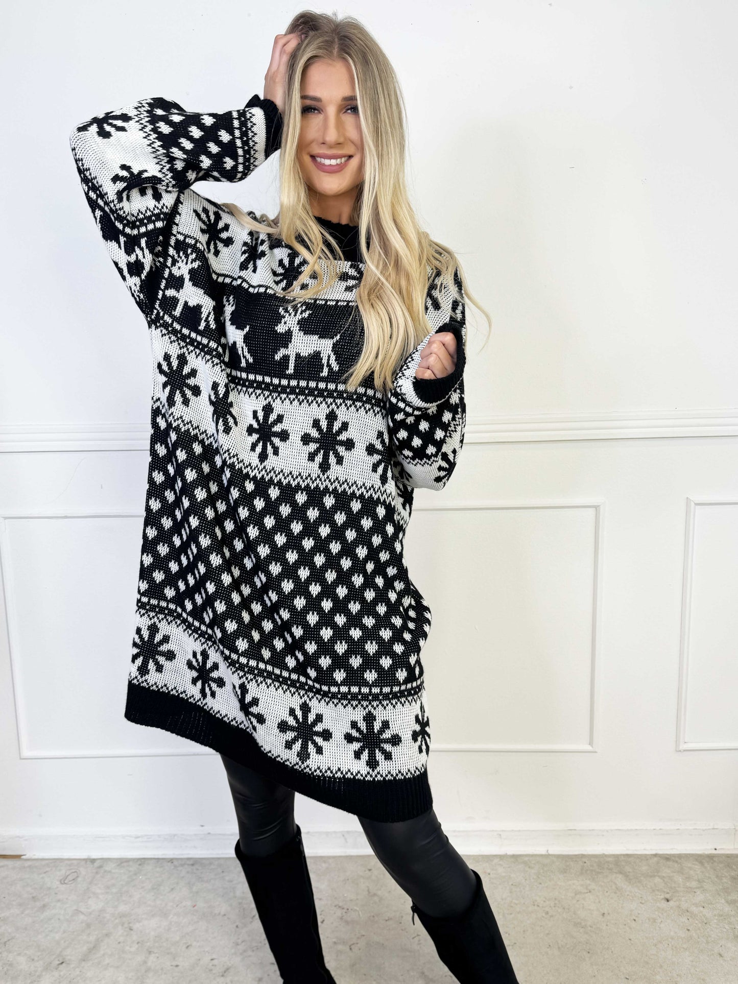 Noëlle™ – Feestelijke Gebreide Jurk