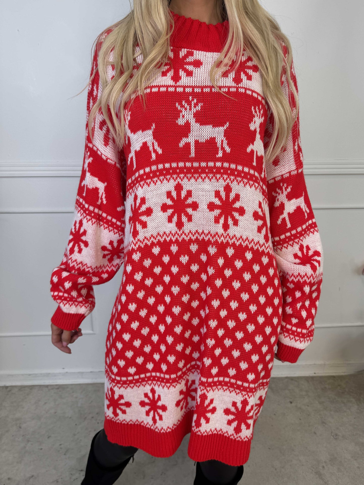 Noëlle™ – Feestelijke Gebreide Jurk