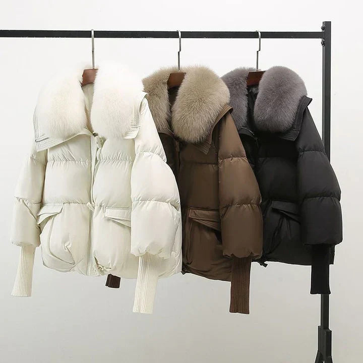Valeria™ | Luxe Winterjas met Bontkraag