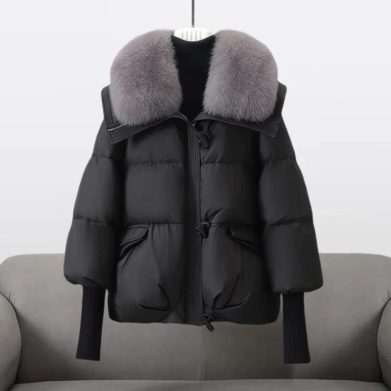 Valeria™ | Luxe Winterjas met Bontkraag