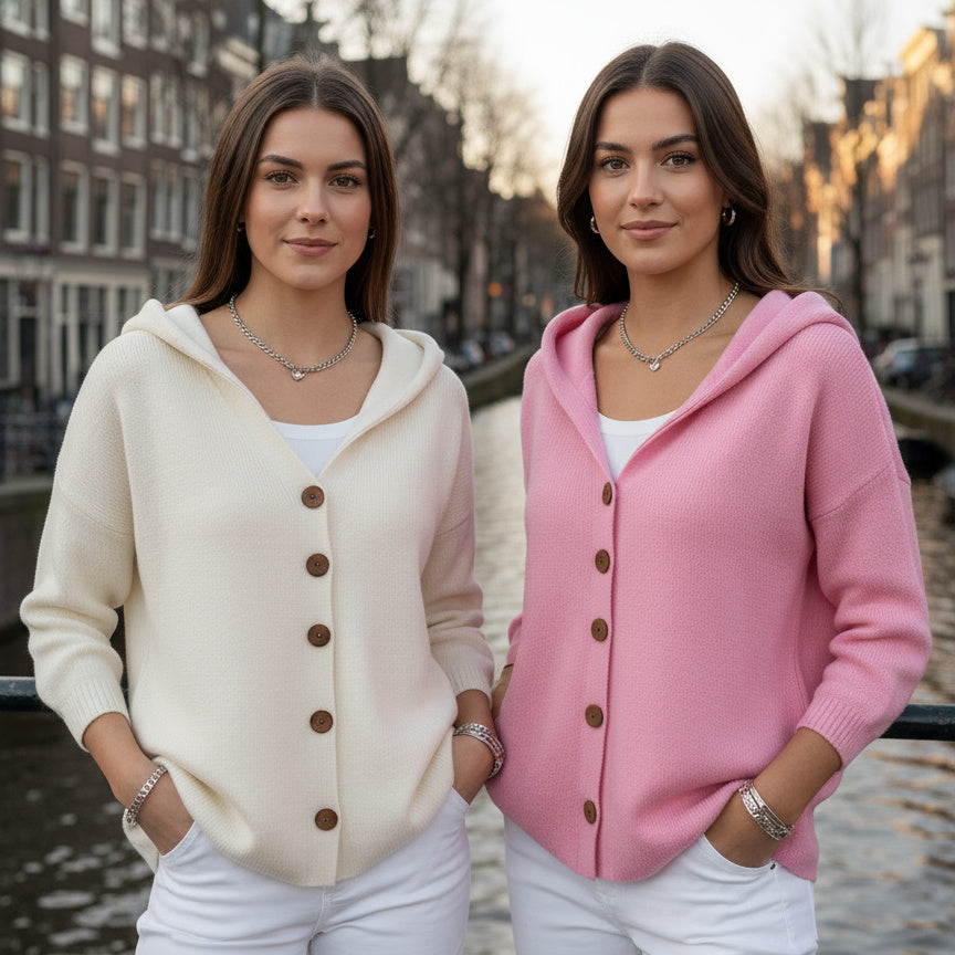 Vogora Fleur Gebreide Hoodie