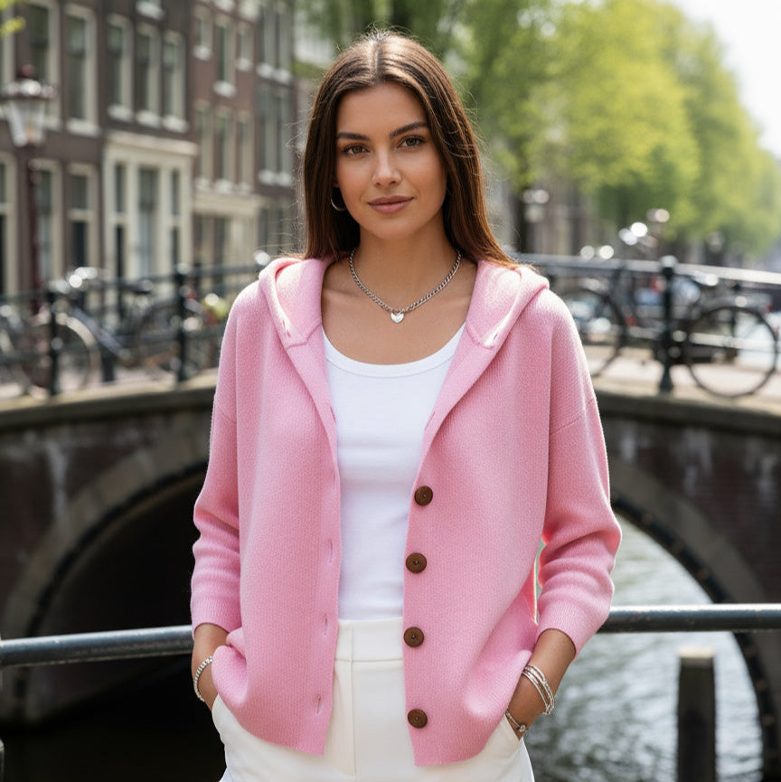 Vogora Fleur Gebreide Hoodie