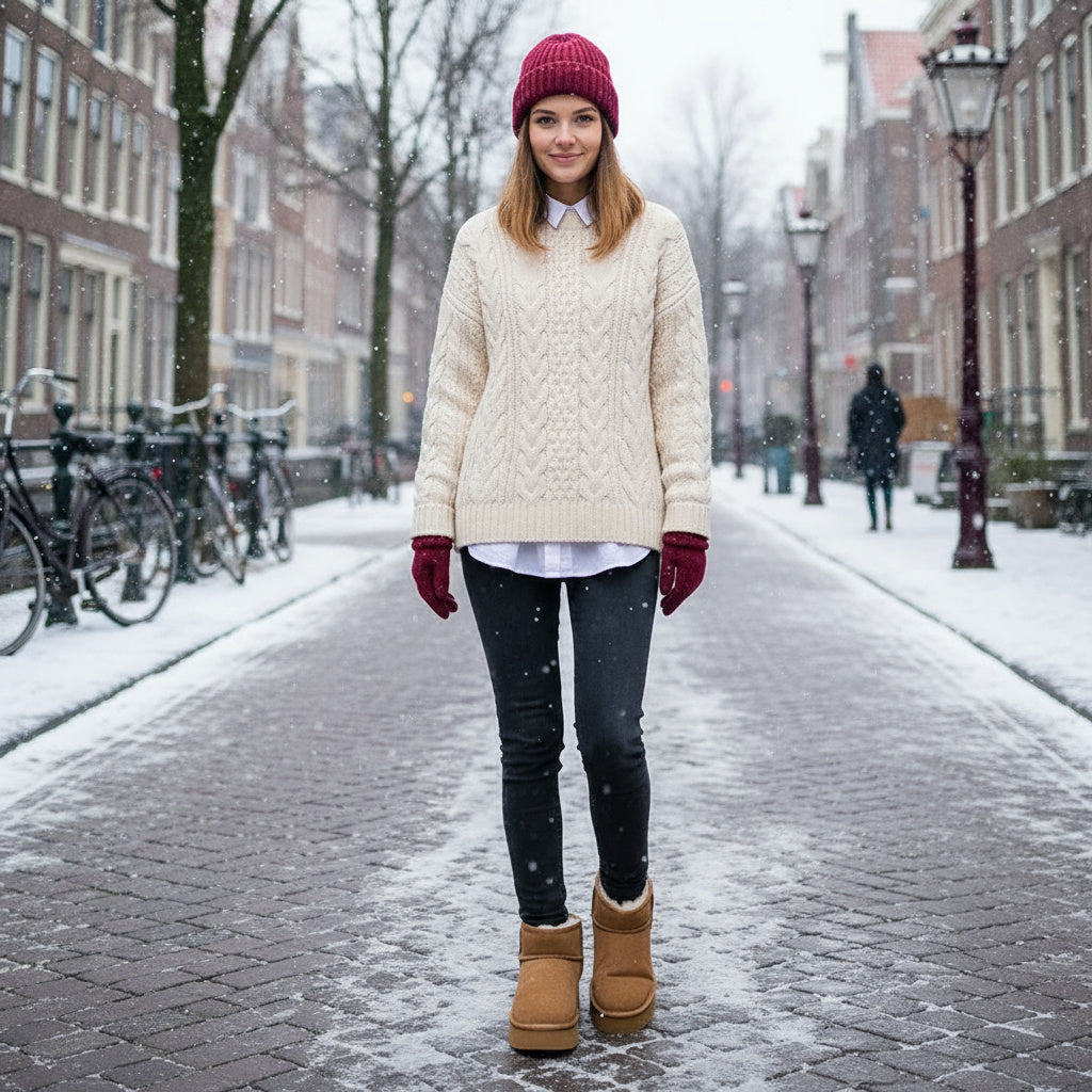 Nordivia Cosy Platform Boots Luxe suèdine