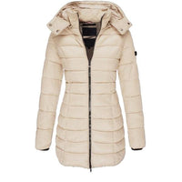 Liora™ – Warme Lange Winterjas met Capuchon