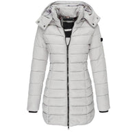 Liora™ – Warme Lange Winterjas met Capuchon