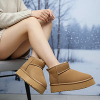Nordivia Cosy Platform Boots Luxe suèdine