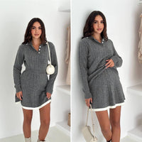 Vogora – Gebreide Kabeljurk Set