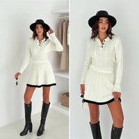 Vogora – Gebreide Kabeljurk Set