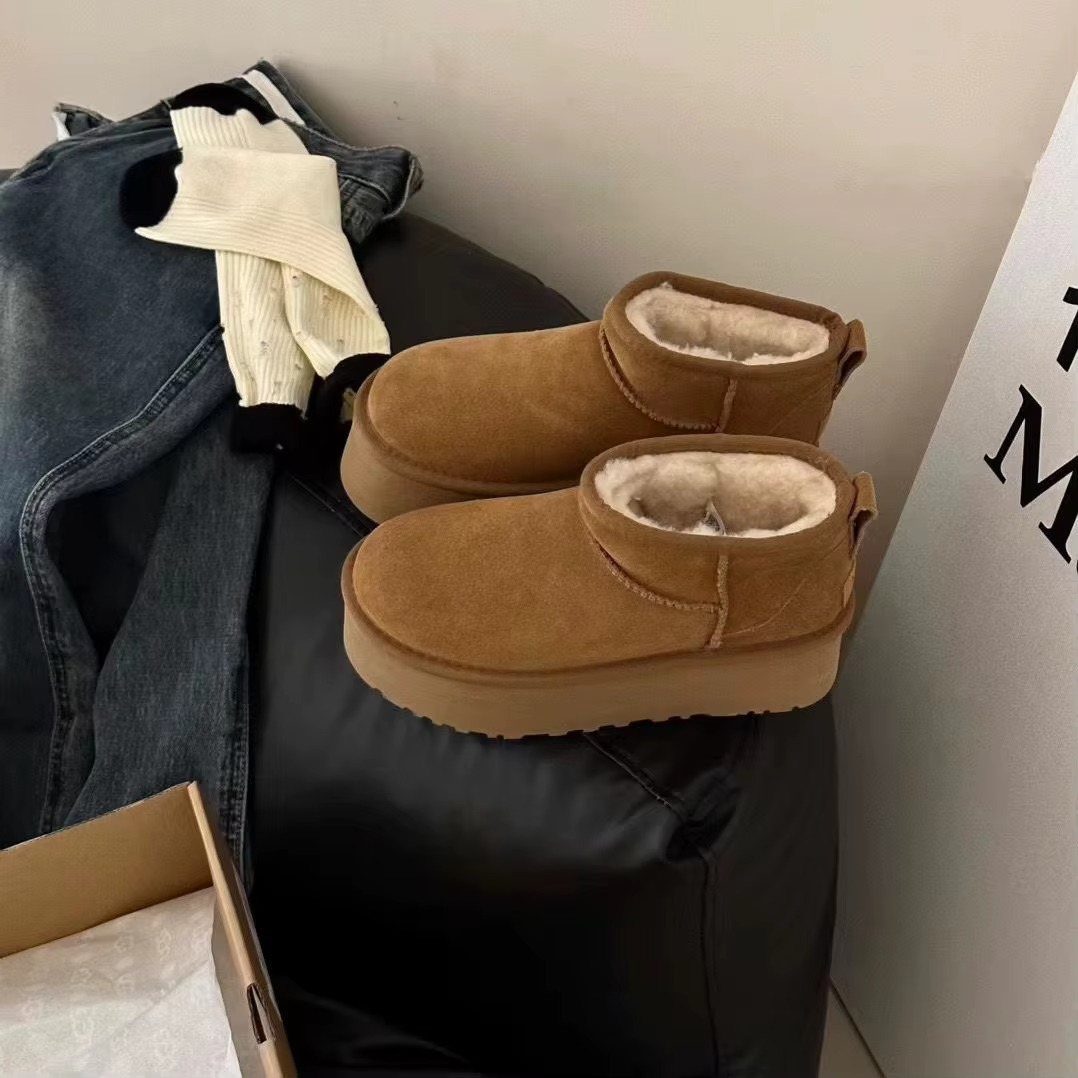 Nordivia Cosy Platform Boots Luxe suèdine