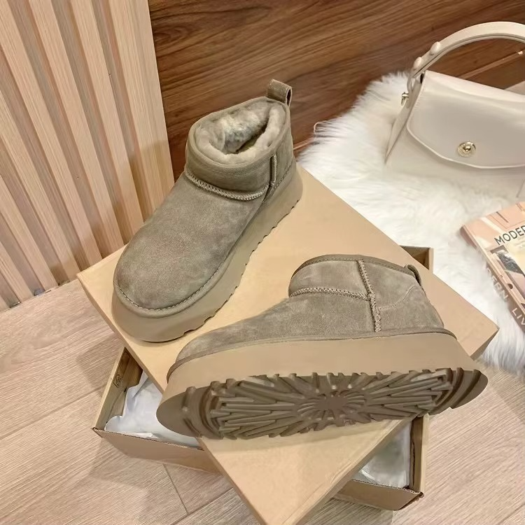 Nordivia Cosy Platform Boots Luxe suèdine