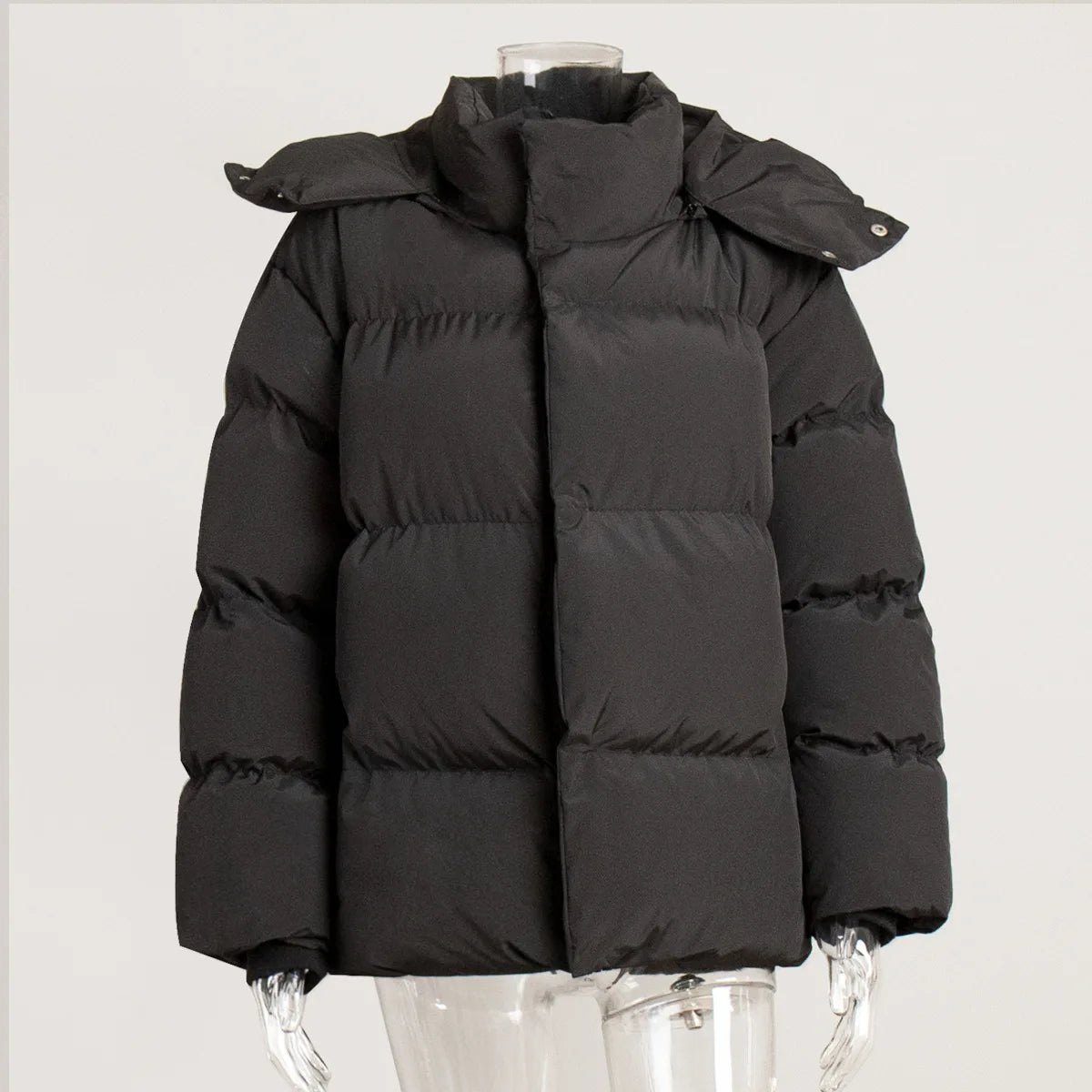 Elyra™ – Dikke Gewatteerde Winterjas met Capuchon