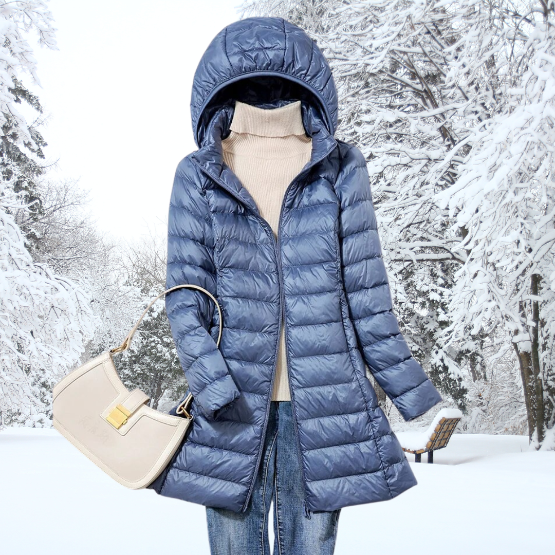 Lyra™ – Ultralichte Gewatteerde Winterjas met Capuchon