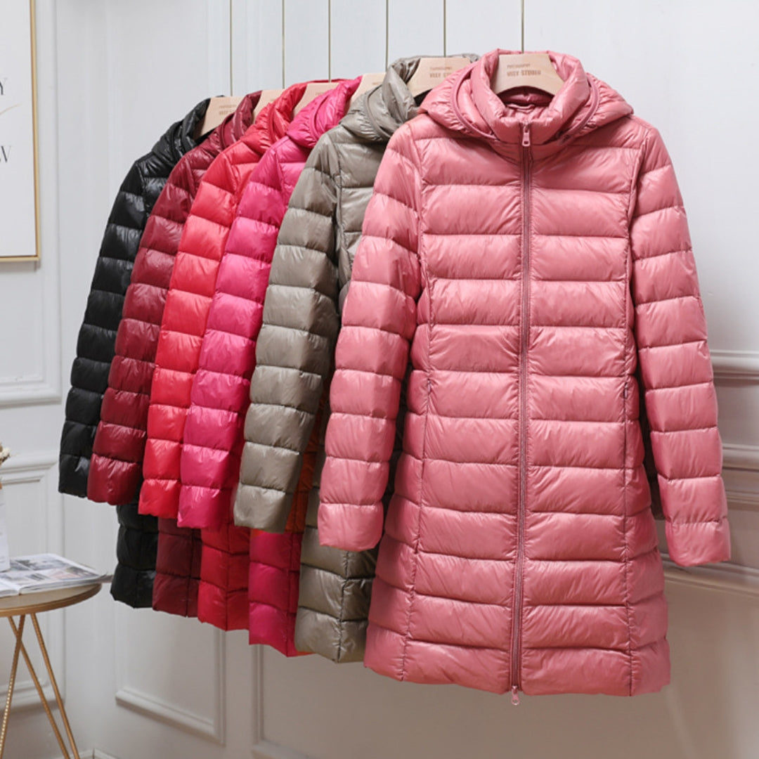 Lyra™ – Ultralichte Gewatteerde Winterjas met Capuchon