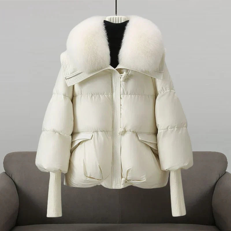 Valeria™ | Luxe Winterjas met Bontkraag