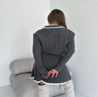 Vogora – Gebreide Kabeljurk Set