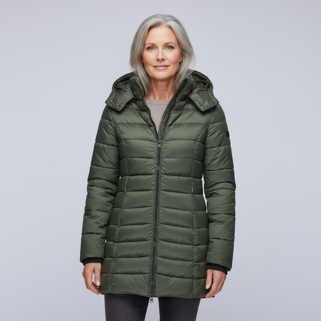 Liora™ – Warme Lange Winterjas met Capuchon
