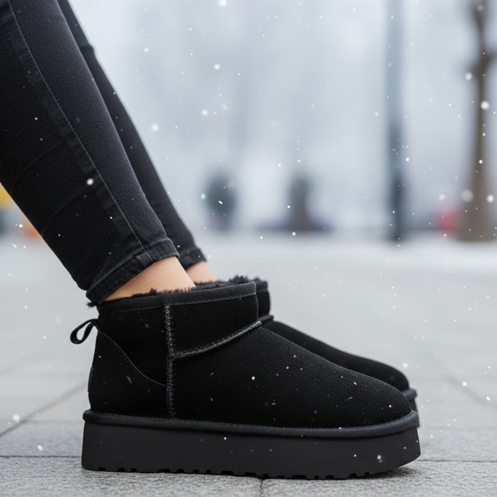 Nordivia Cosy Platform Boots Luxe suèdine