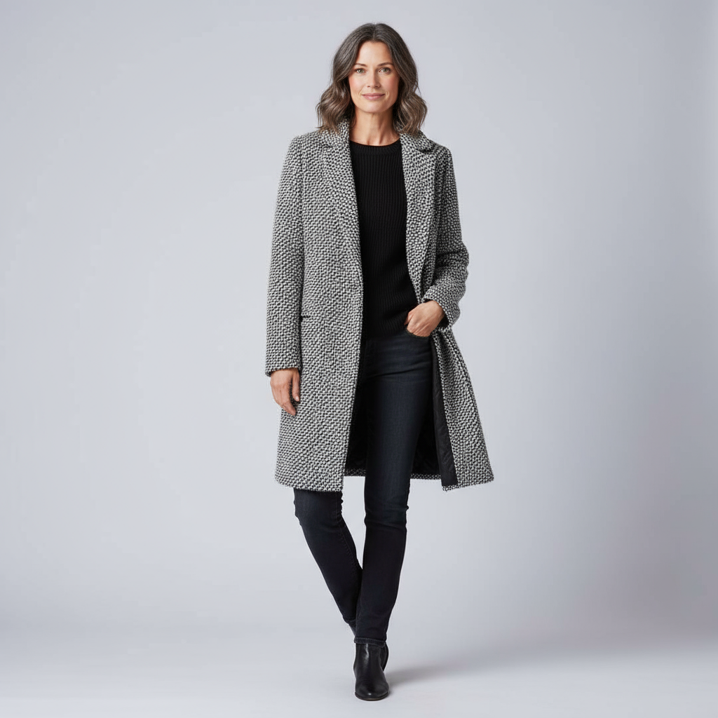 Cheska™ – Tijdloze Wolmix Jas