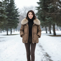 Valeria™ | Luxe Winterjas met Bontkraag