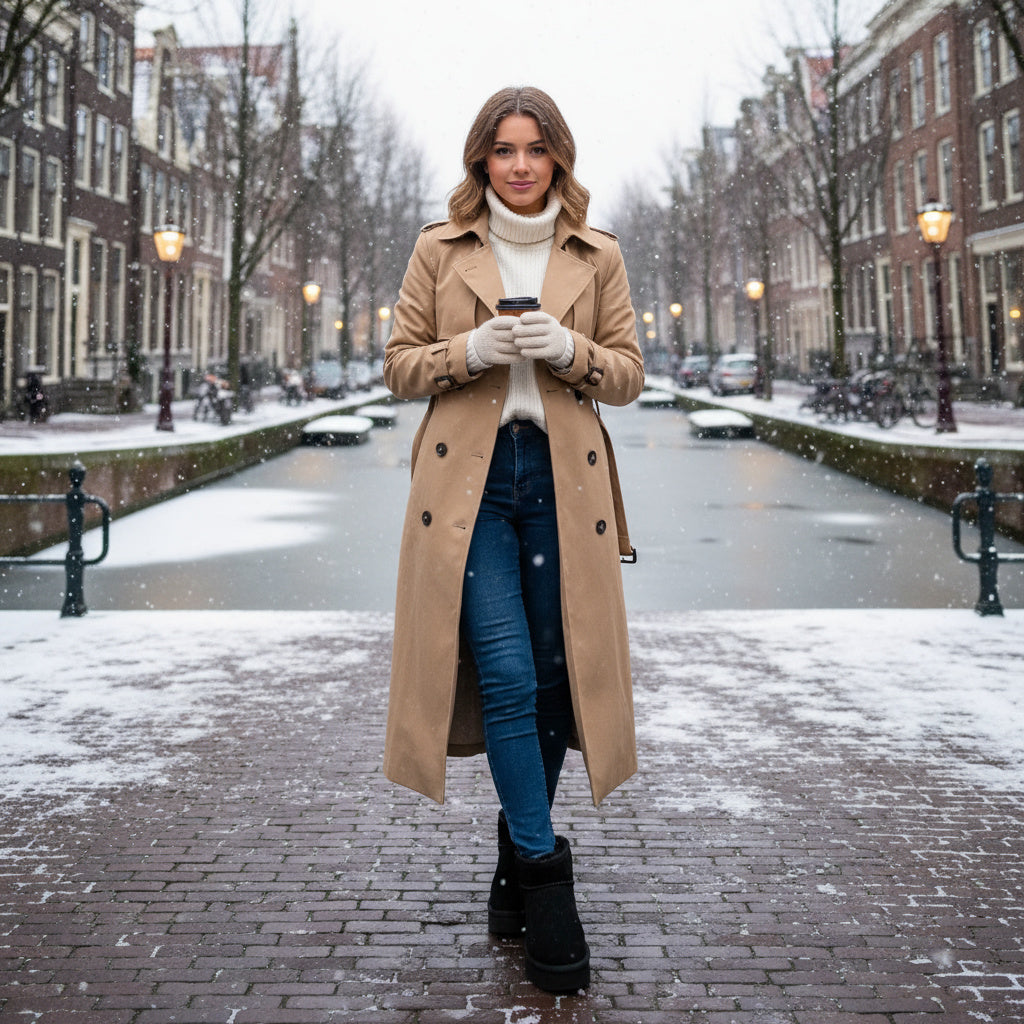 Nordivia Cosy Platform Boots Luxe suèdine